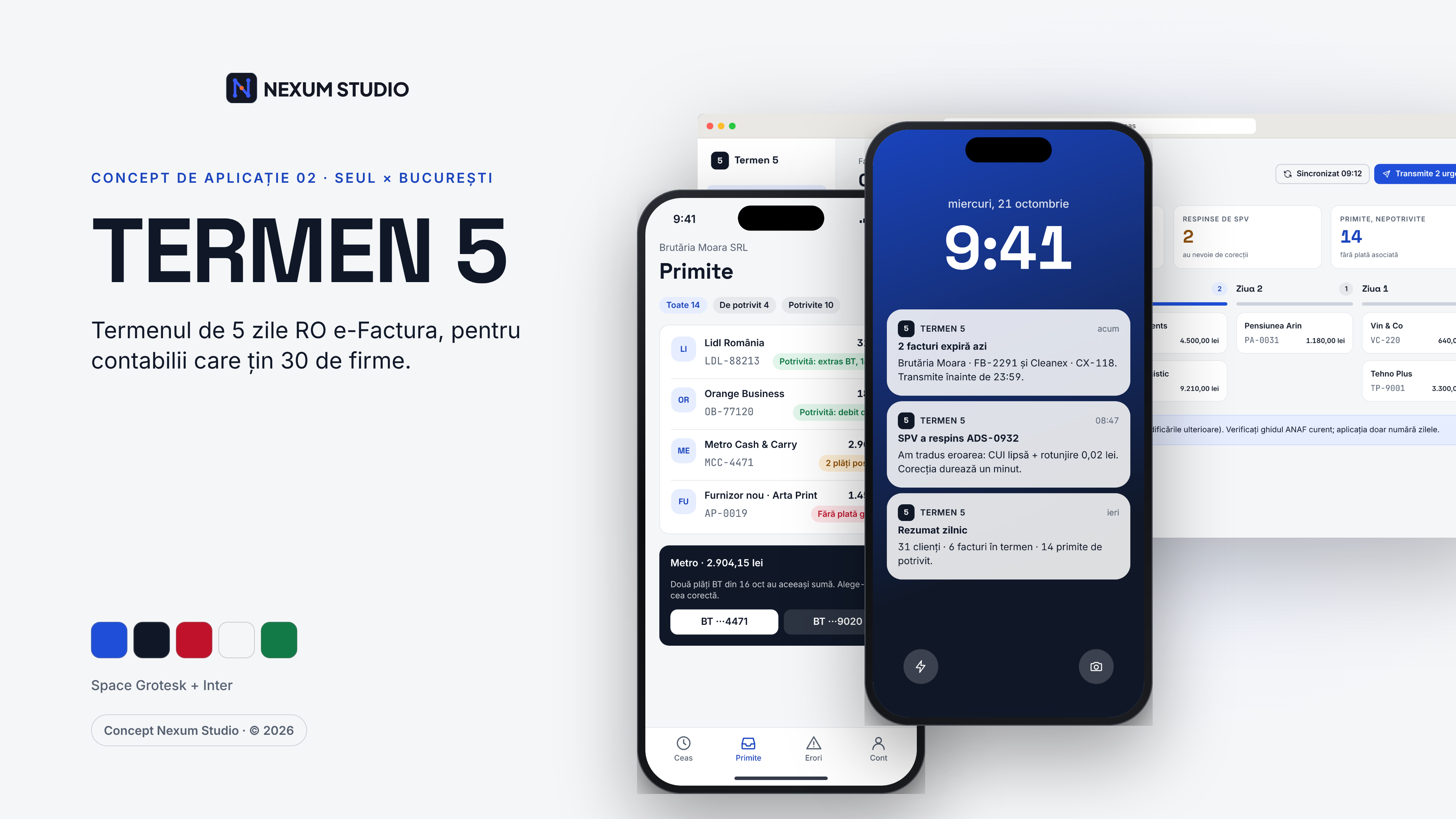 TERMEN 5: ecrane cheie în rame de dispozitiv