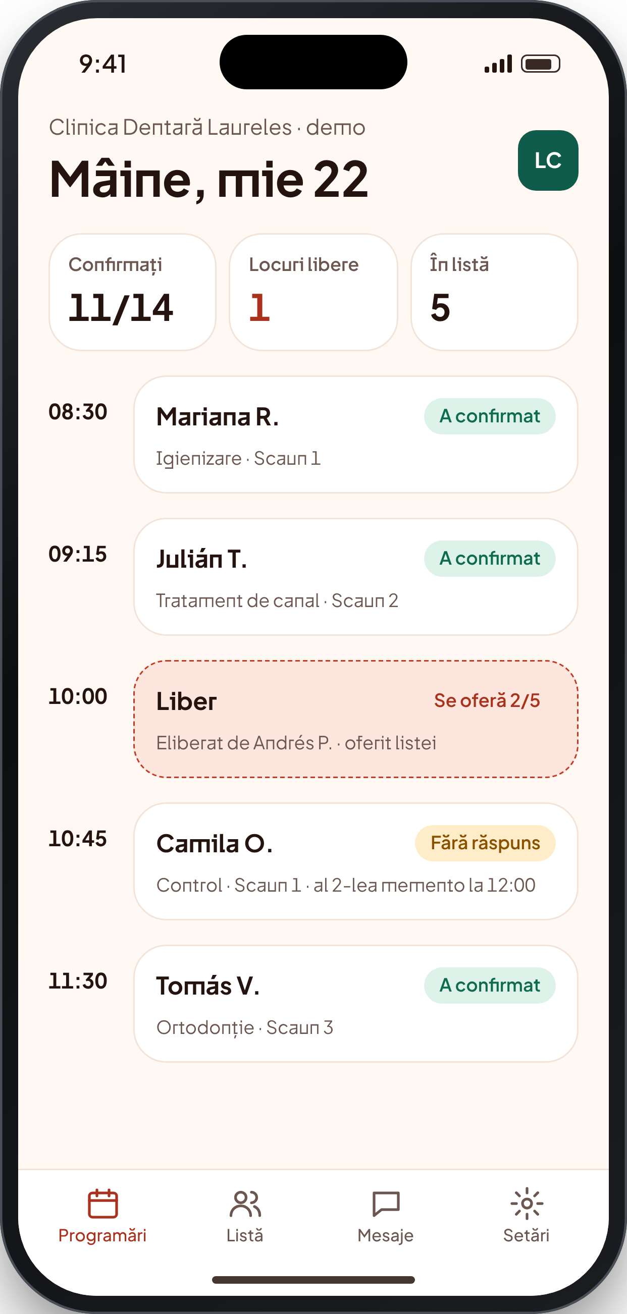 SLOTBACK, ecran: Ziua la recepție