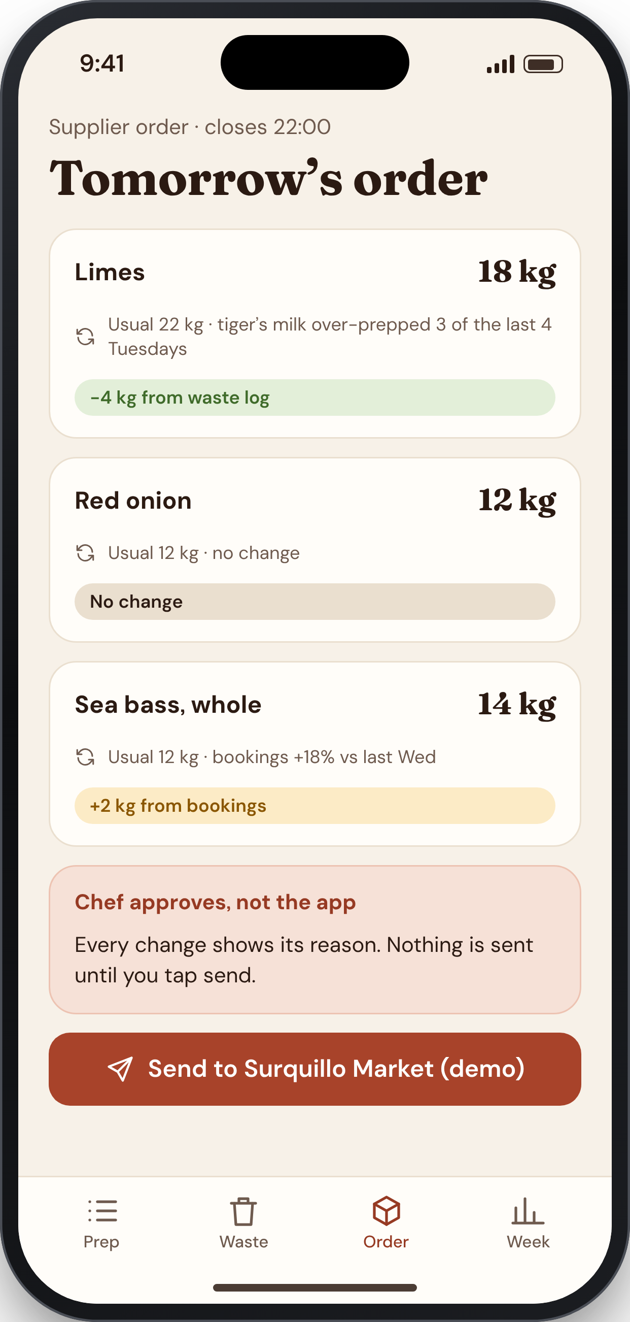 MISE COUNT screen: Order that learns