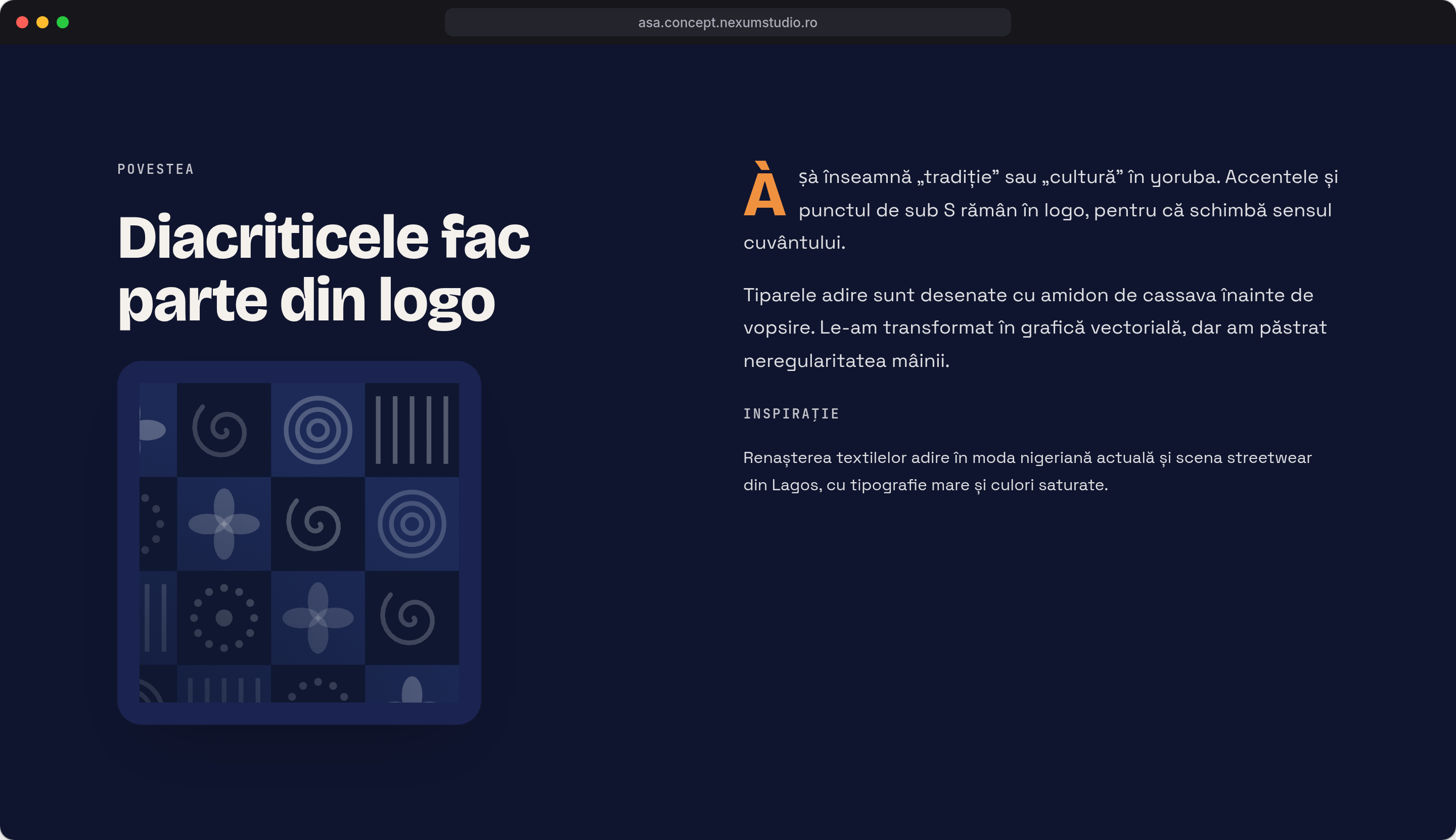 ÀṢÀ: Povestea, desktop