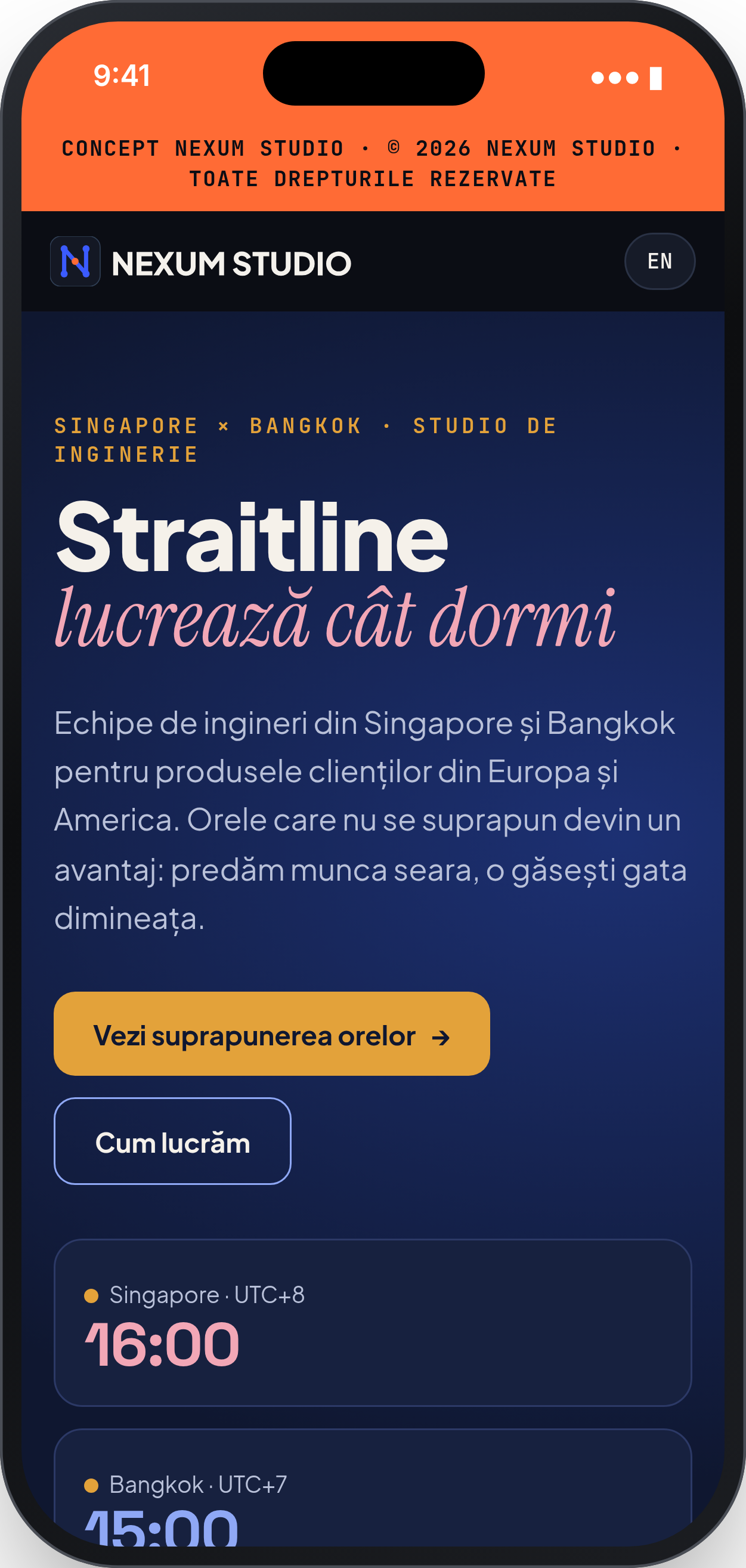 STRAITLINE: Prima secțiune, telefon
