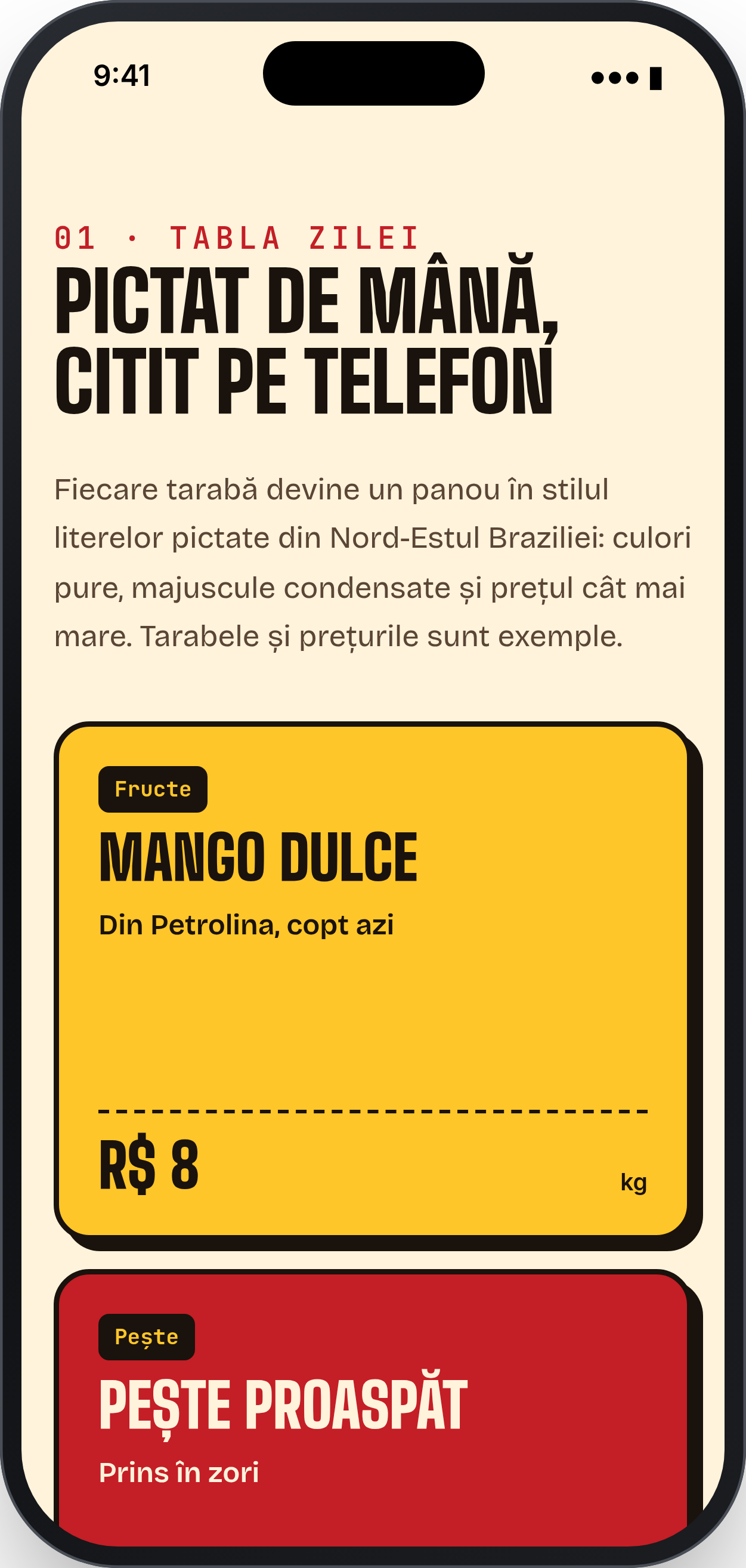 LARANJA FEIRA: Tabla zilei, telefon