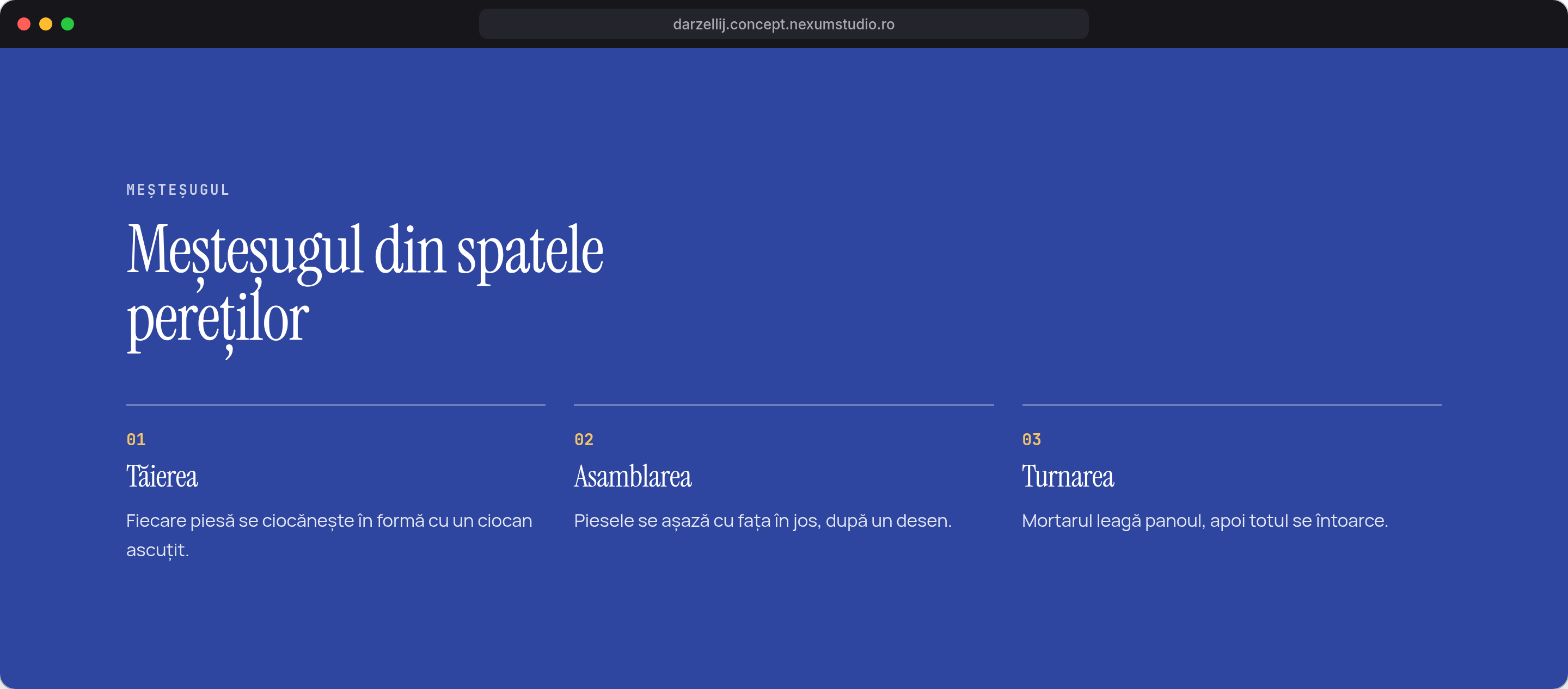 DAR ZELLIJ: Meșteșugul, desktop