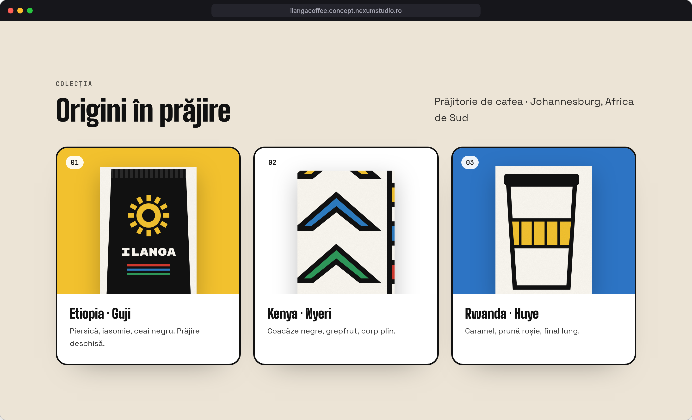 ILANGA COFFEE: Colecția, desktop