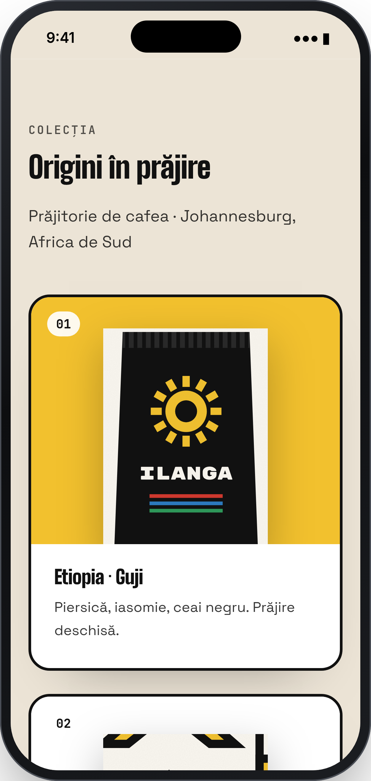 ILANGA COFFEE: Colecția, telefon