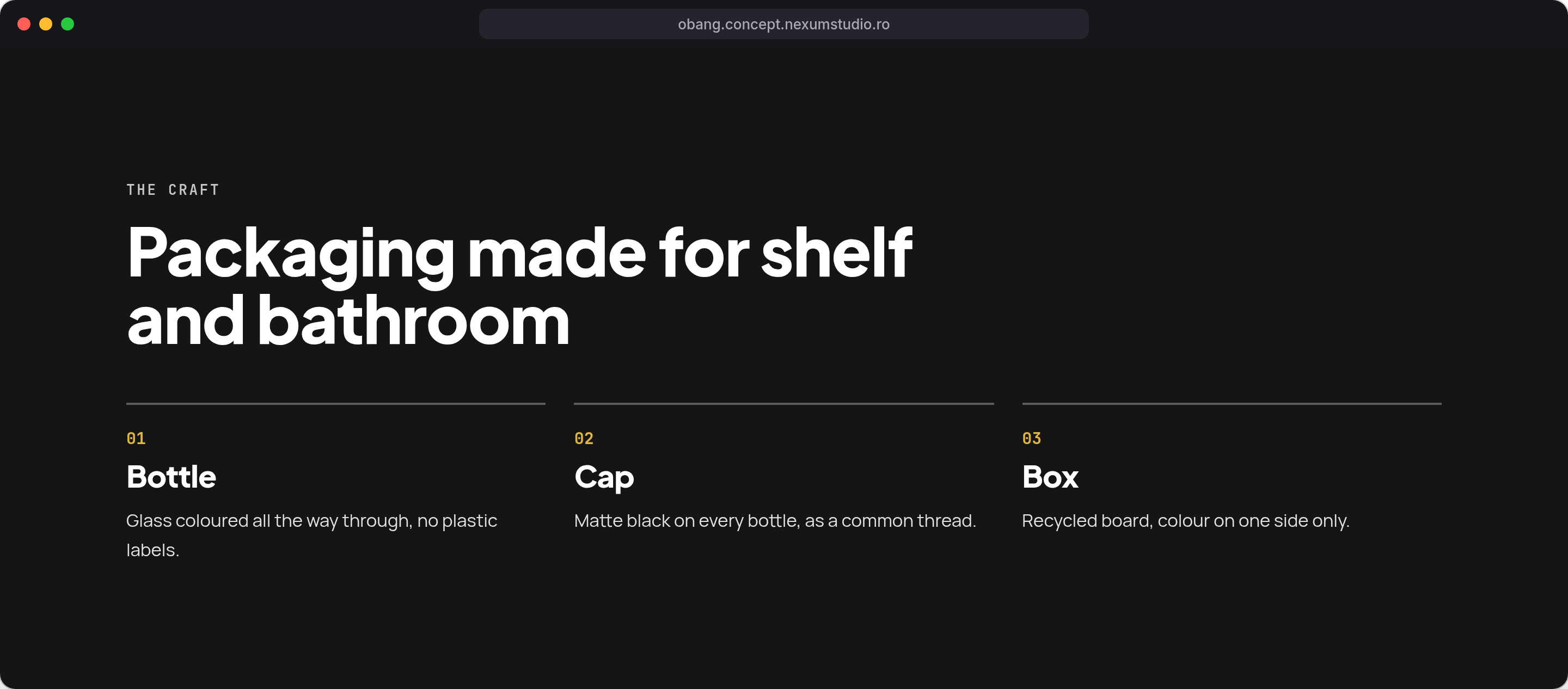OBANG: The craft, desktop
