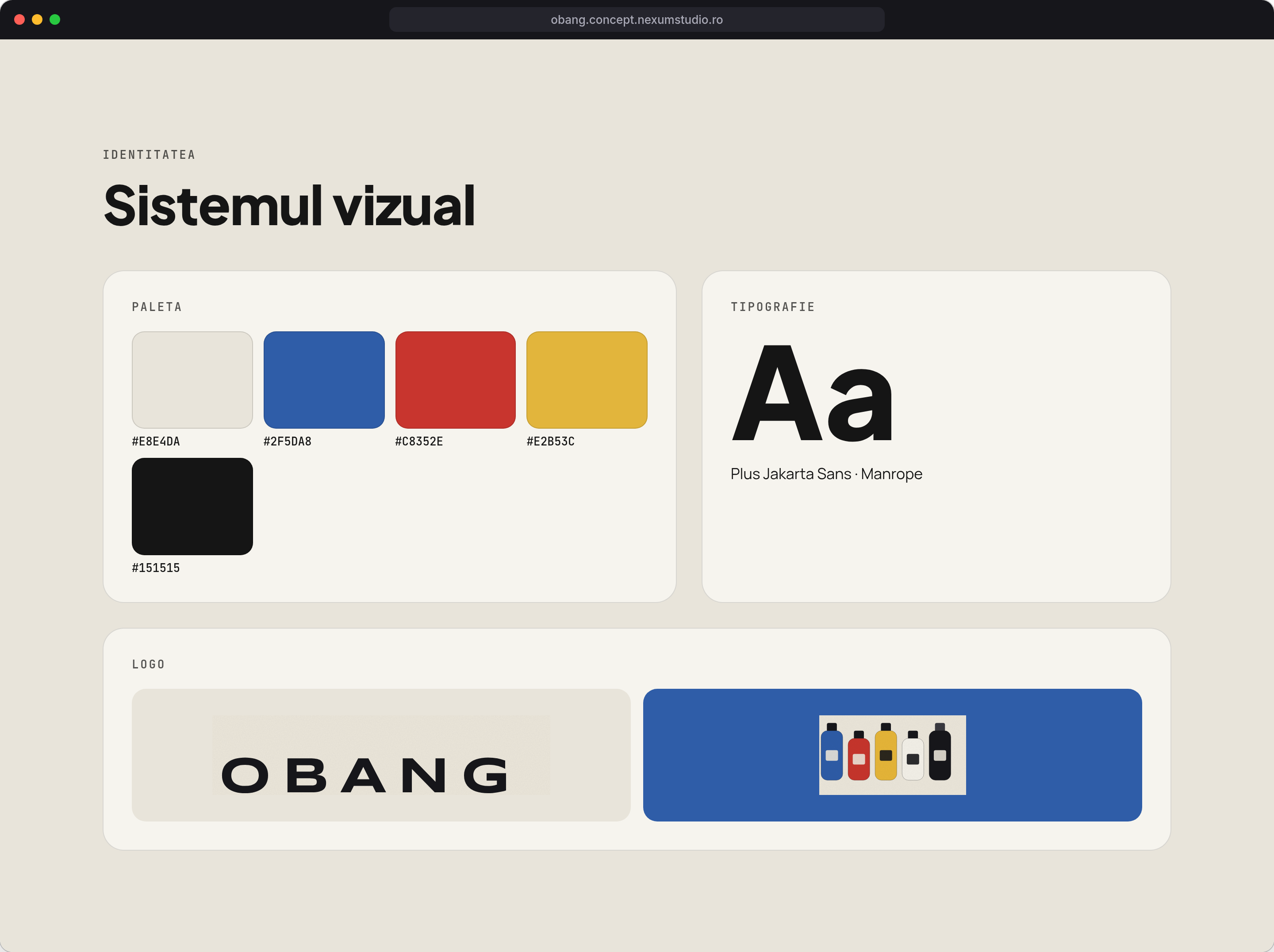 OBANG: Identitatea, desktop