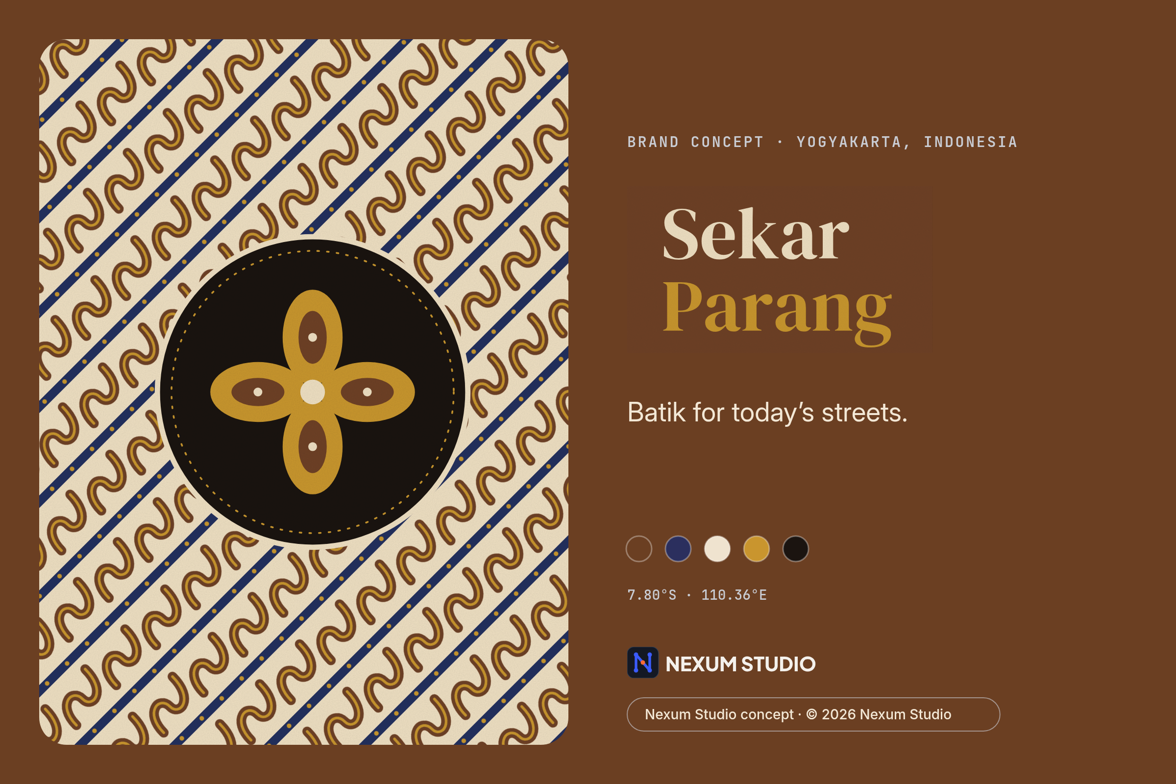 SEKAR PARANG: brand card